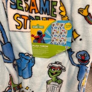 Sesame Street plush throw